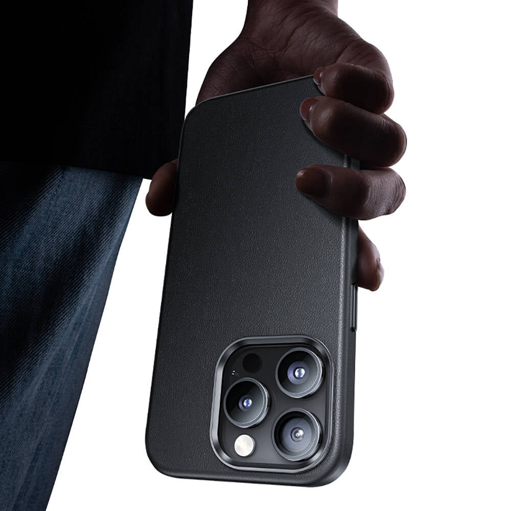 iPhone 15 Pro Kılıf Magsafe Şarj Özellikli Benks Vintage Leather Kapak