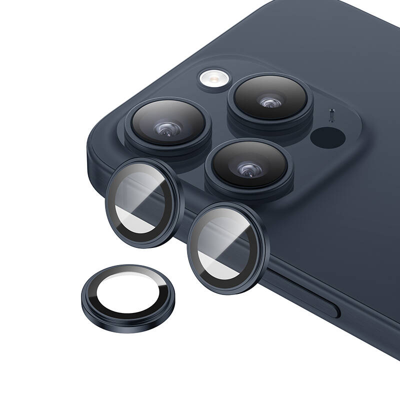 iPhone 15 Pro Max / 15 Pro uyumlu Benks King Kong Corning Kamera Lens Koruyucu