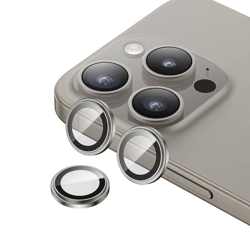 iPhone 15 Pro Max / 15 Pro uyumlu Benks King Kong Corning Kamera Lens Koruyucu