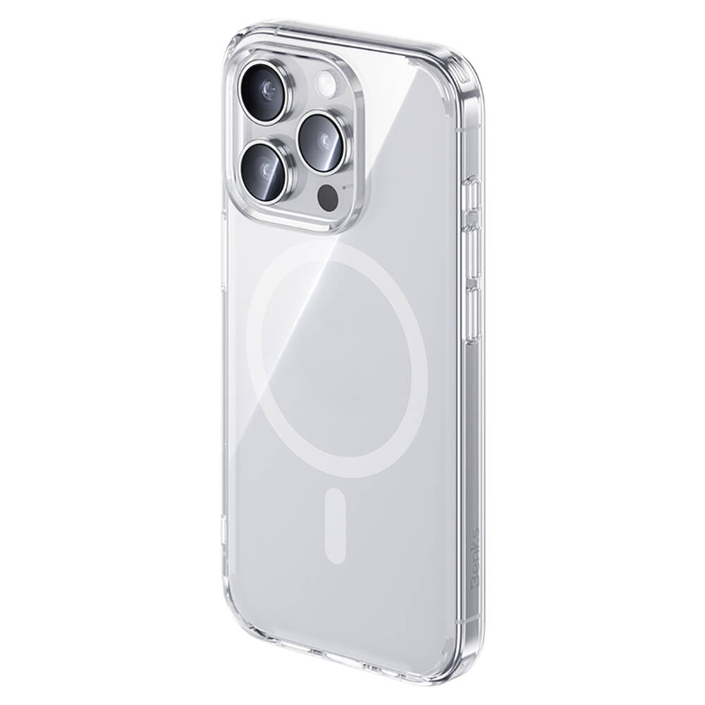 iPhone 15 Pro Max Kılıf Magsafe Şarj Özellikli Airbagli Şeffaf Benks LucentPro Serisi Kapak