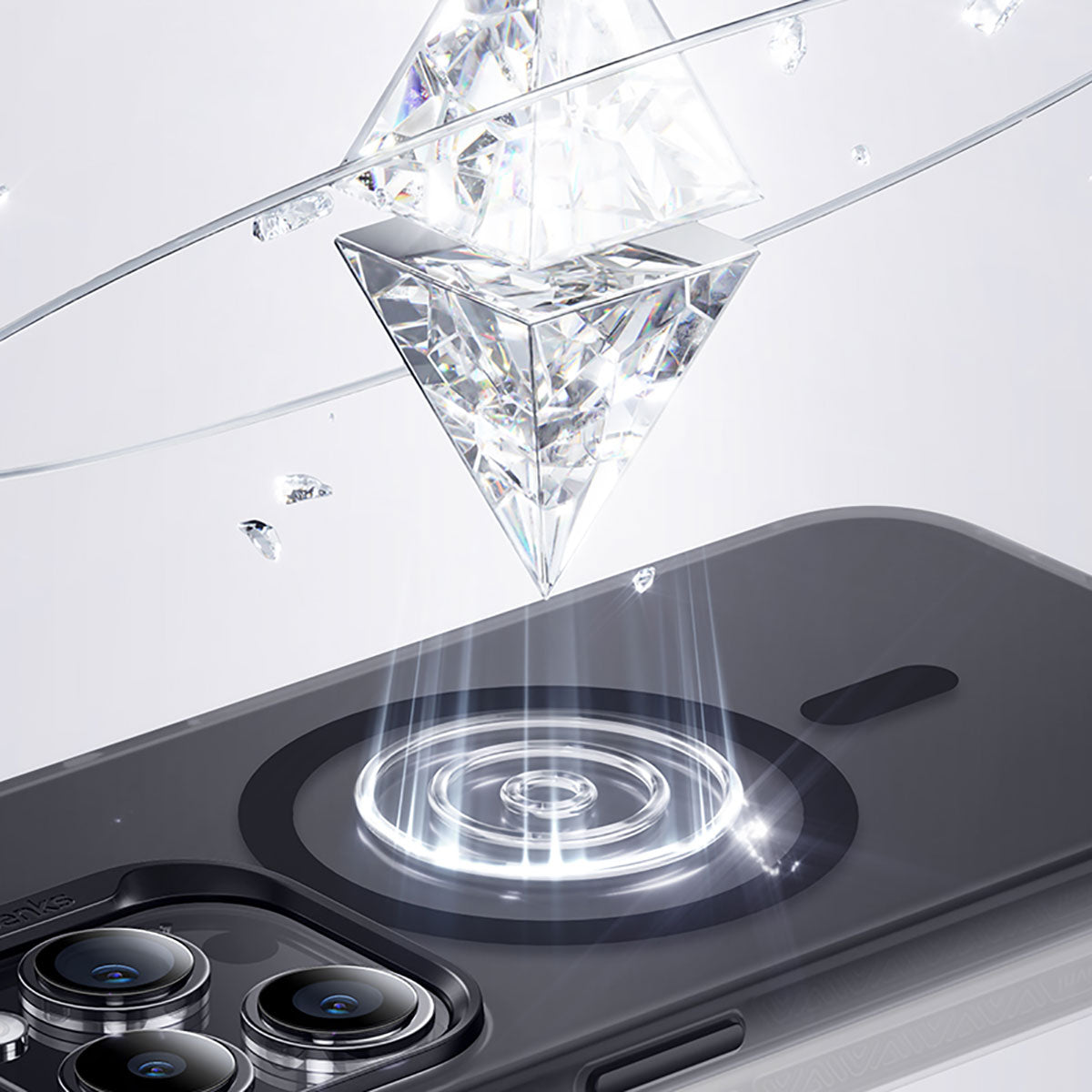 iPhone 15 Pro Max Kılıf Magsafe Şarj Özellikli Benks Lucid Armor Kapak