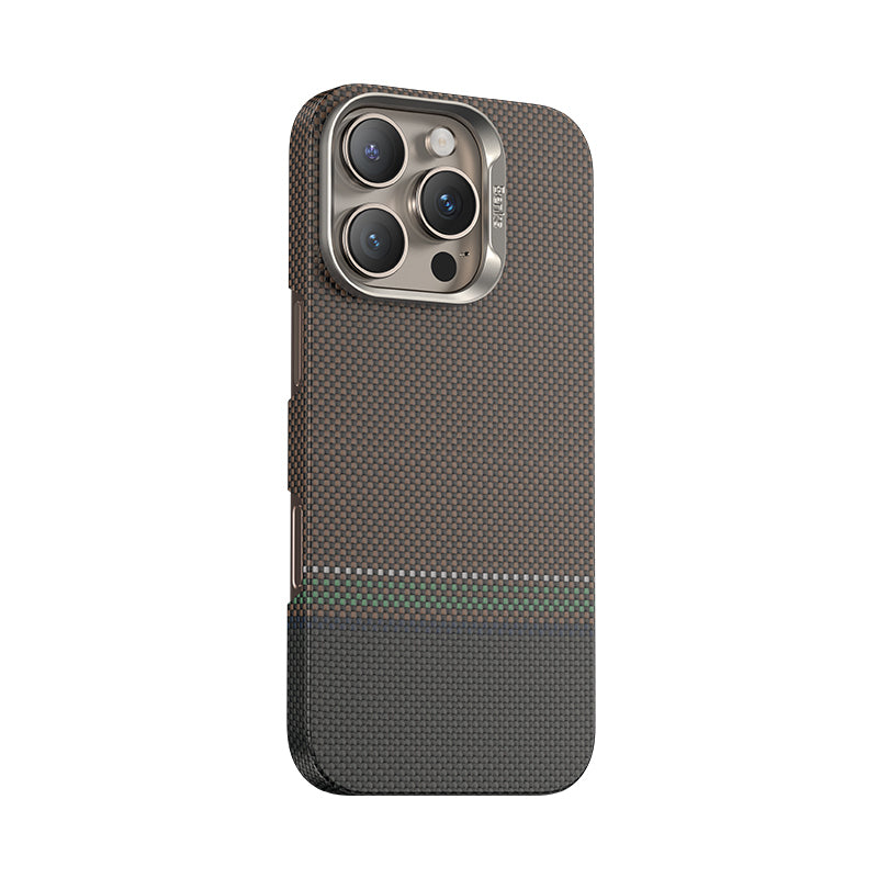iPhone 15 Pro Max Kılıf Magsafe Şarj Özellikli Karbon Fiber Tasarımlı Benks Prestige ArmorAir Kevlar Kapak