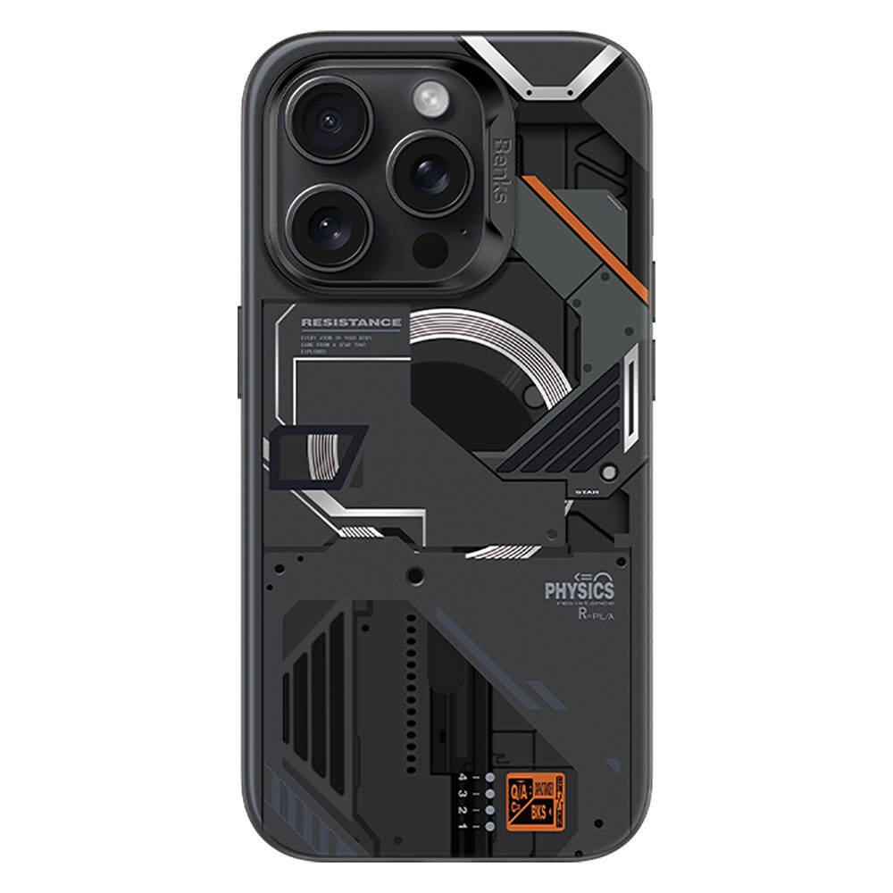 iPhone 15 Pro Max Kılıf MagSafe Şarj Özellikli Mekanik Tasarımlı Benks Perspective Serisi Kapak