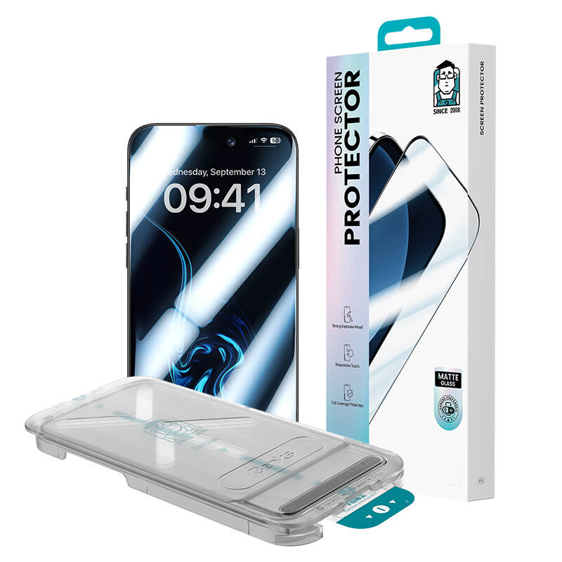 iPhone 14 Pro / 15 / 16 uyumlu Benks JoyTouch Mat Oyun Ekran Koruyucu + Kolay Uygulama Aparatı