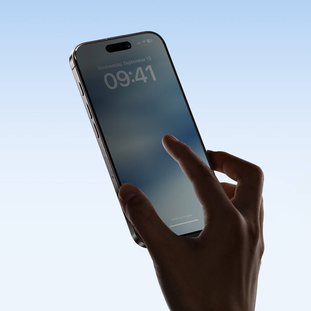 iPhone 14 Pro / 15 / 16 uyumlu Benks Ultra Shield 0.4mm Privacy Ekran Koruyucu + Kolay Uygulama Aparatlı