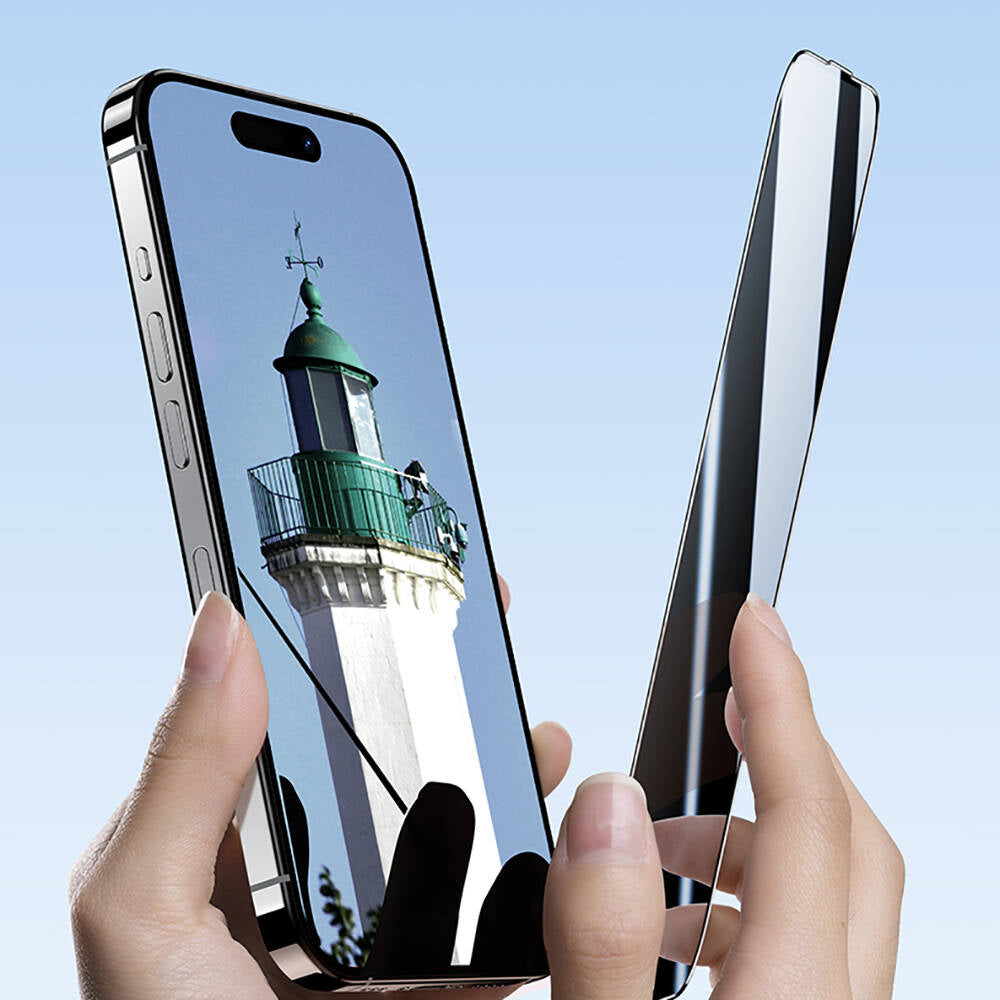 iPhone 14 Pro / 15 / 16 uyumlu Hidrofobik Ve Oleofobik Özellikli Benks Air Shield Ekran Koruyucu 10'lu Paket