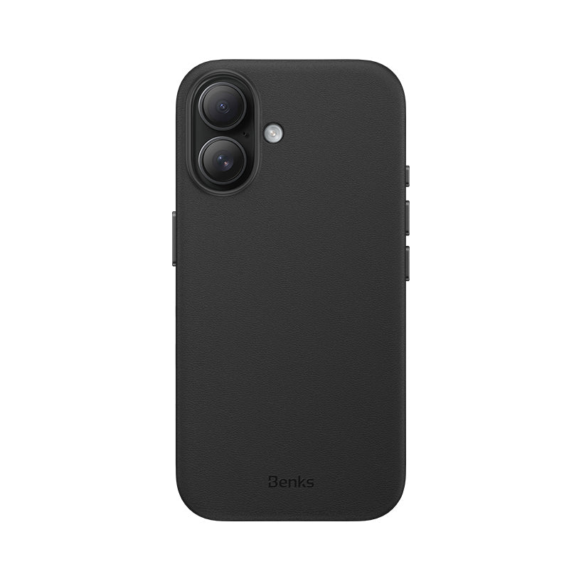 iPhone 16 Kılıf Magsafe Şarj Özellikli Çizilmeye Dayanıklı Benks VitaPro Serisi PU Deri Kapak