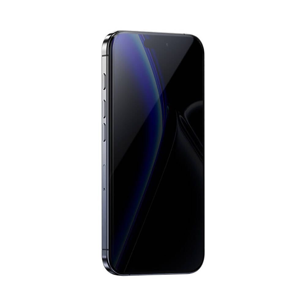 iPhone 14 Pro Max / 15 Plus / 16 Plus uyumlu Benks Glass Warrior Privacy HD Cam Ekran Koruyucu + Kolay Uygulama Aparatlı