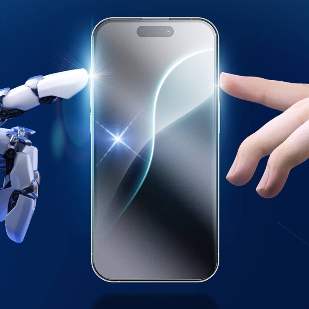 iPhone 14 Pro Max / 15 Plus / 16 Plus uyumlu Benks JoyTouch Mat Oyun Ekran Koruyucu + Kolay Uygulama Aparatı