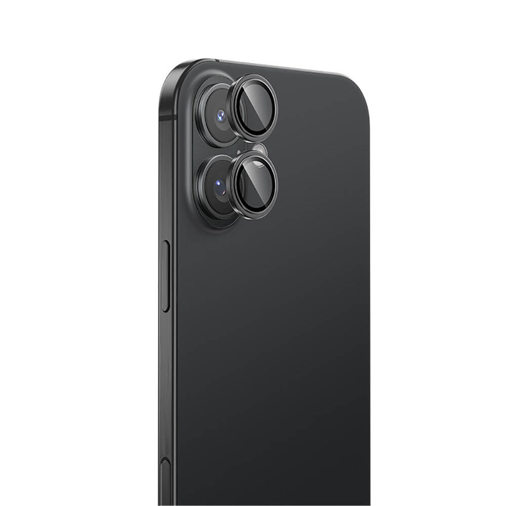 iPhone 16 / 16 Plus uyumlu Benks Parlama Önleyici Glass Warrior Metal Kamera Lens Koruyucu