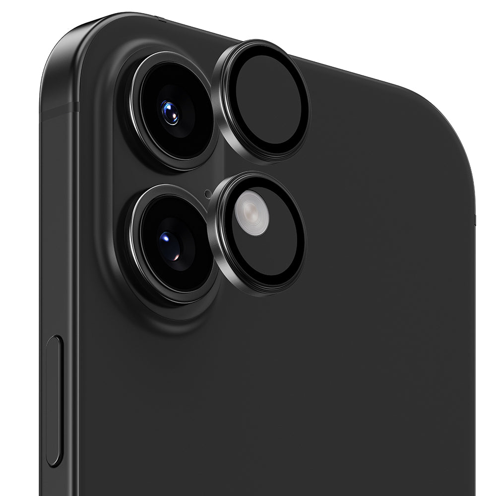 iPhone 16 / 16 Plus uyumlu Benks Parlama Önleyici Glass Warrior Metal Kamera Lens Koruyucu