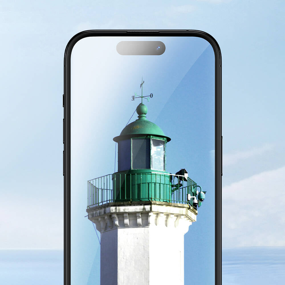 iPhone 14 Pro Max / 15 Plus / 16 Plus uyumlu Benks Ultra Shield 0.4mm Ekran Koruyucu + Kolay Uygulama Aparatlı