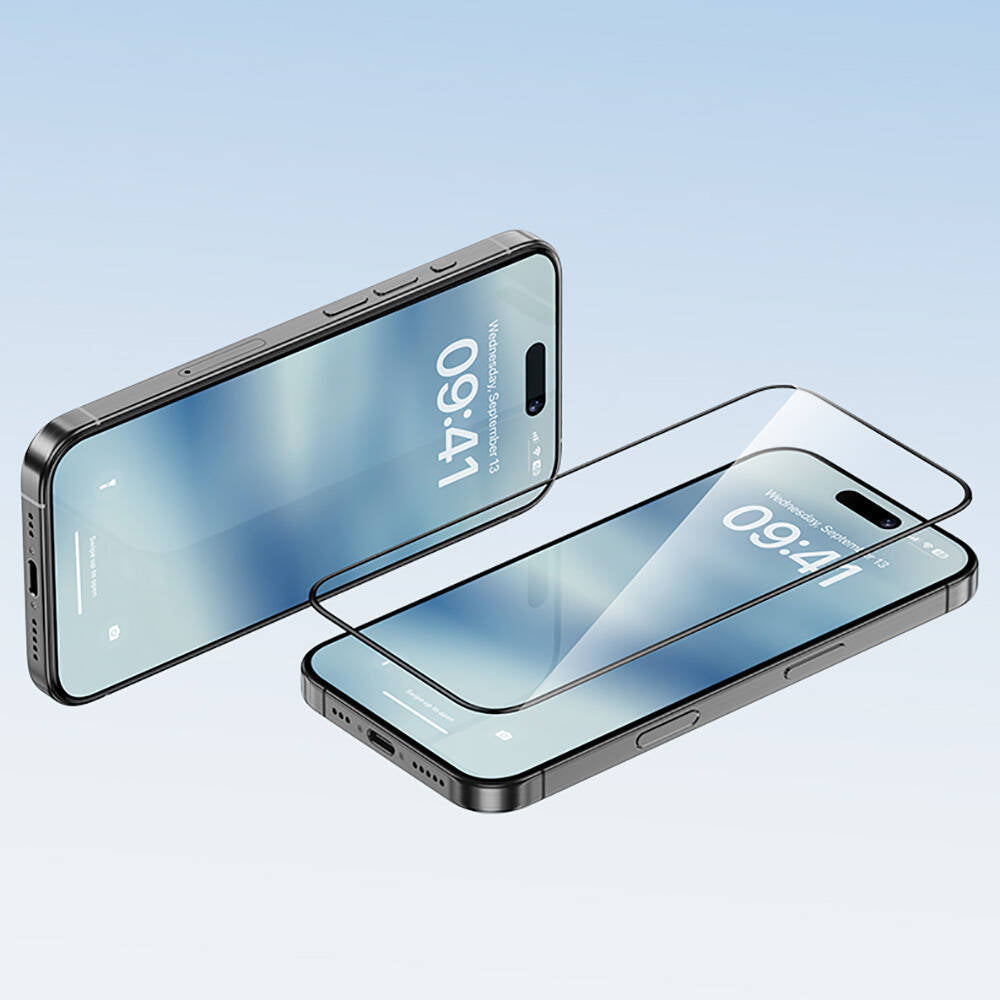 iPhone 14 Pro Max / 15 Plus / 16 Plus uyumlu Benks Ultra Shield 0.4mm Ekran Koruyucu + Kolay Uygulama Aparatlı