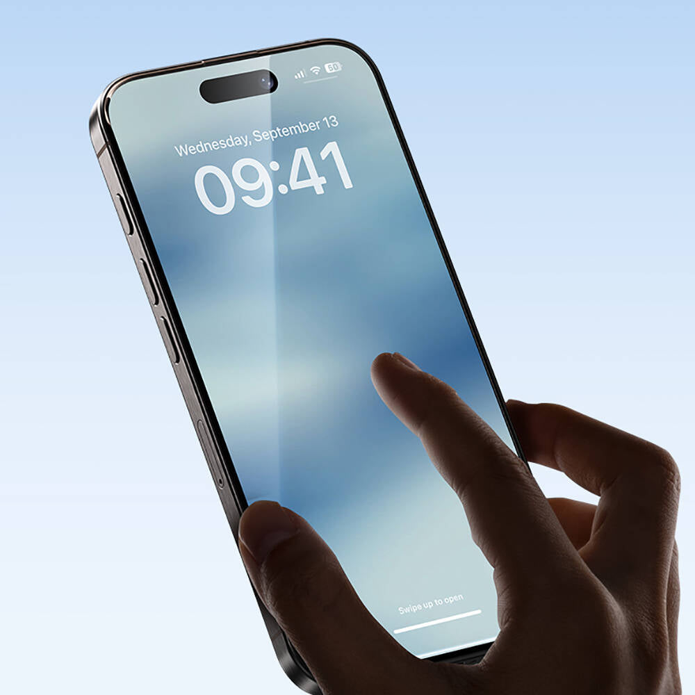 iPhone 14 Pro Max / 15 Plus / 16 Plus uyumlu Hidrofobik Ve Oleofobik Özellikli Benks Air Shield Ekran Koruyucu 10'lu Paket