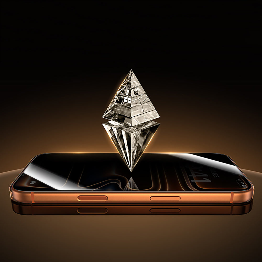 iPhone 16 Pro / 17 Benks Glass Warrior 2.0 EZFita Privacy Hayalet Cam Ekran Koruyucu + Kolay Uygulama Aparatı