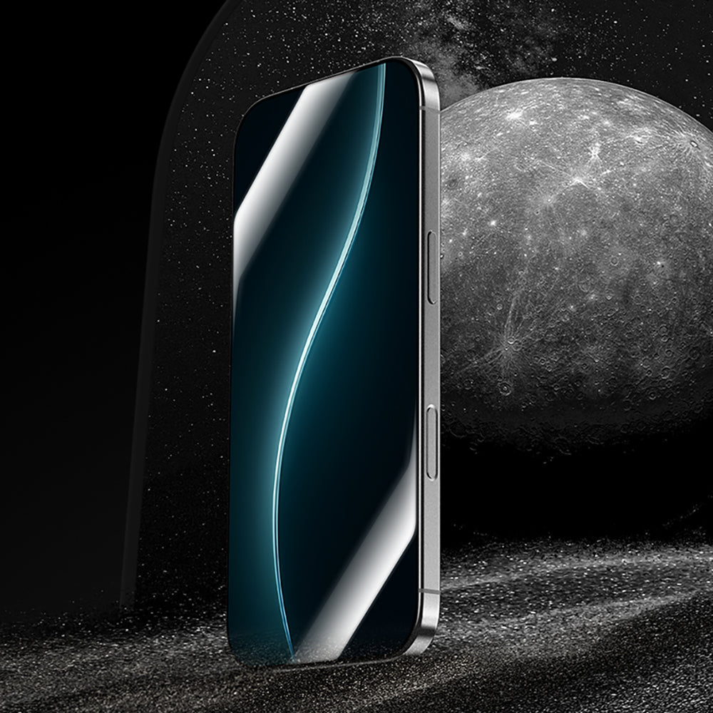 iPhone 16 Pro Benks Glass Warrior HD 0.3mm Ultra İnce 0.9mm Kenarları Güçlendirilmiş Cam Ekran Koruyucu + Kolay Uygulama Aparatlı