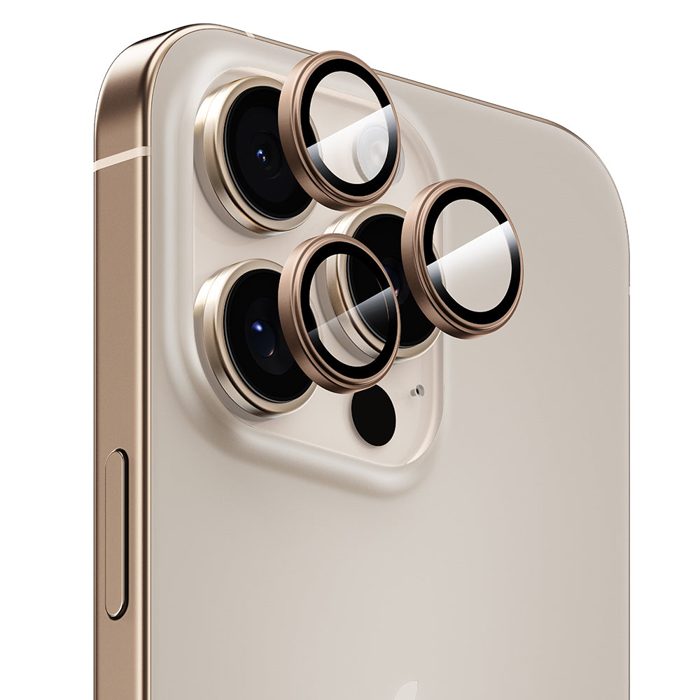 iPhone 16 Pro Max / 16 Pro Benks Parlama Önleyici Glass Warrior Metal Kamera Lens Koruyucu