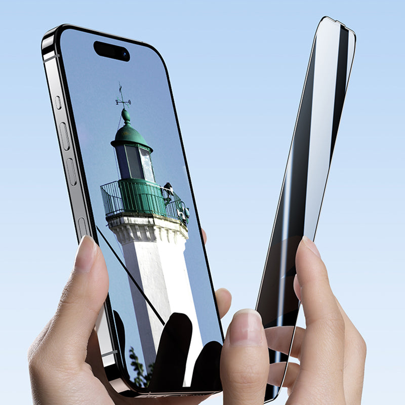 iPhone 16 Pro Benks Ultra İnce Kenarlı Privacy Hayalet Ekran Koruyucu + Kolay Uygulama Aparatlı