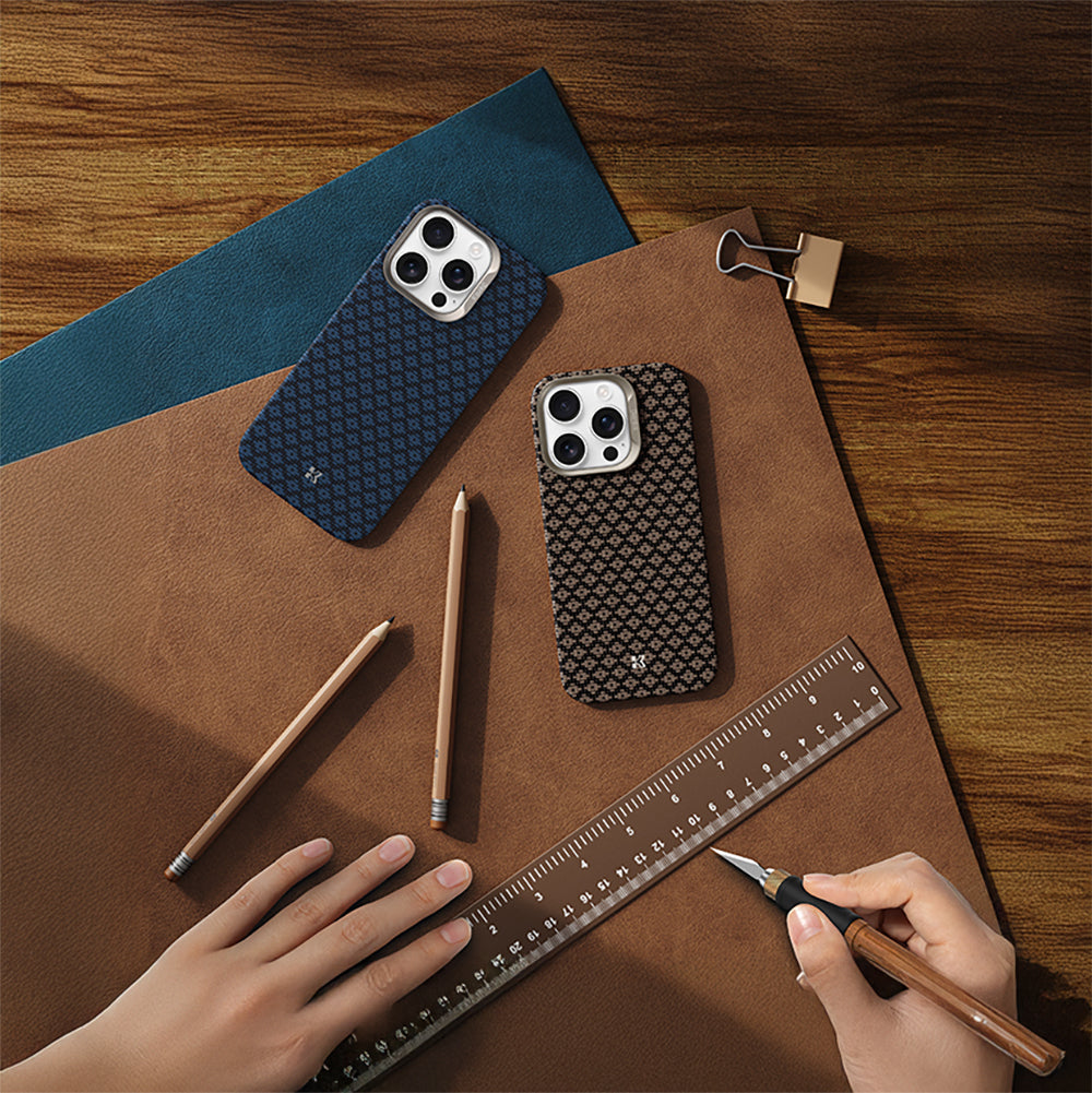 iPhone 16 Pro Kılıf M-Safe Şarj Özellikli Benks ArmorAir ArmorGrid Serisi Kevlar Kapak