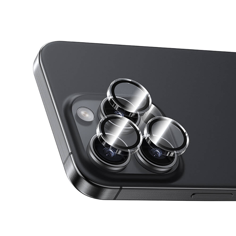 iPhone 16 Pro Max / 16 Pro uyumlu Benks AR Glass Warrior Transparan Premium Cam Kamera Lens Koruyucu