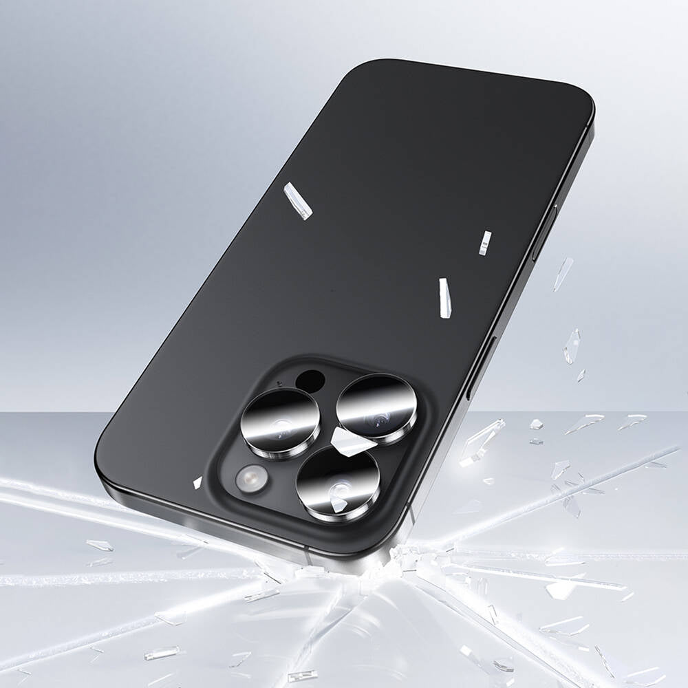 iPhone 16 Pro Max / 16 Pro uyumlu Benks AR Glass Warrior Transparan Premium Cam Kamera Lens Koruyucu