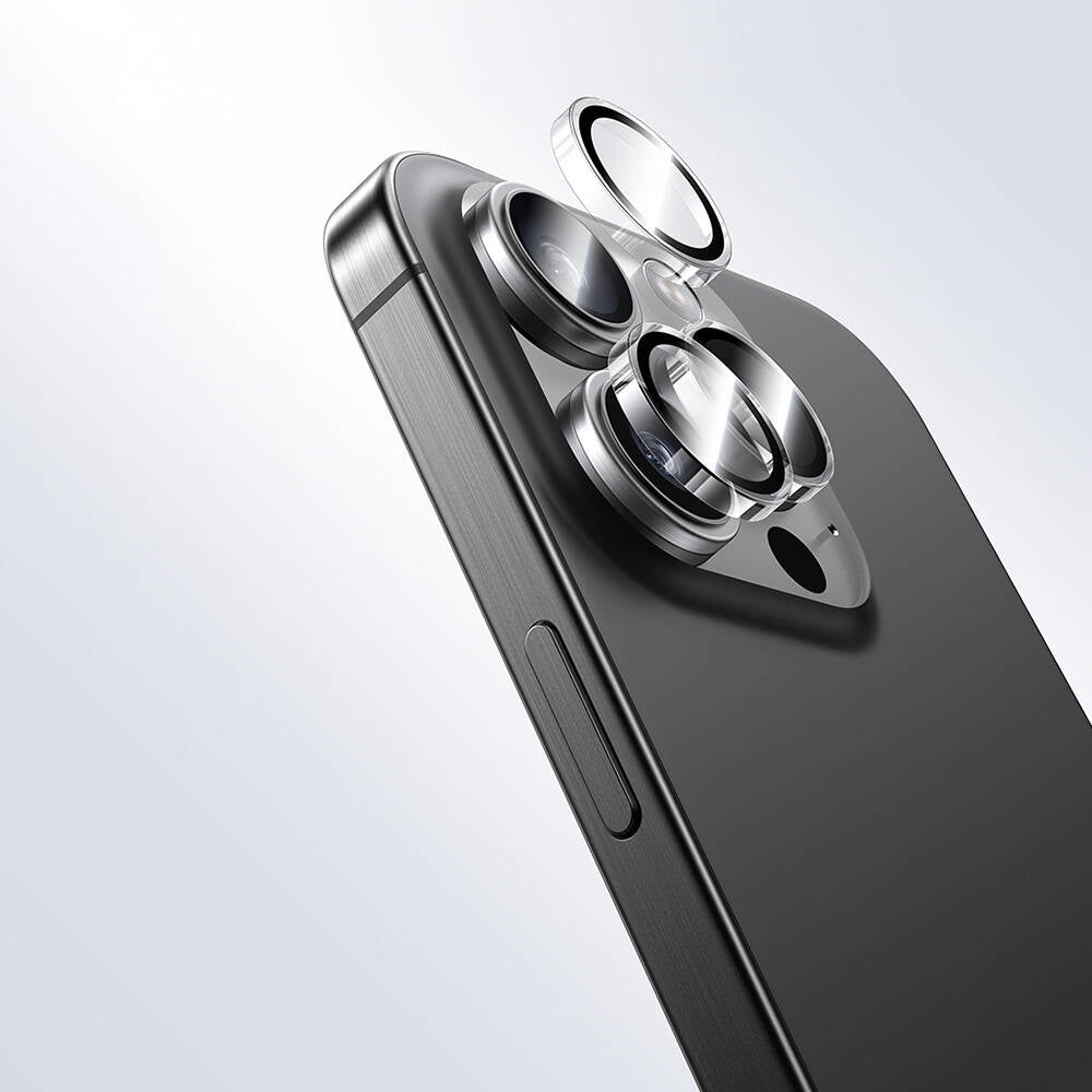 iPhone 16 Pro Max / 16 Pro uyumlu Benks AR Glass Warrior Transparan Premium Cam Kamera Lens Koruyucu