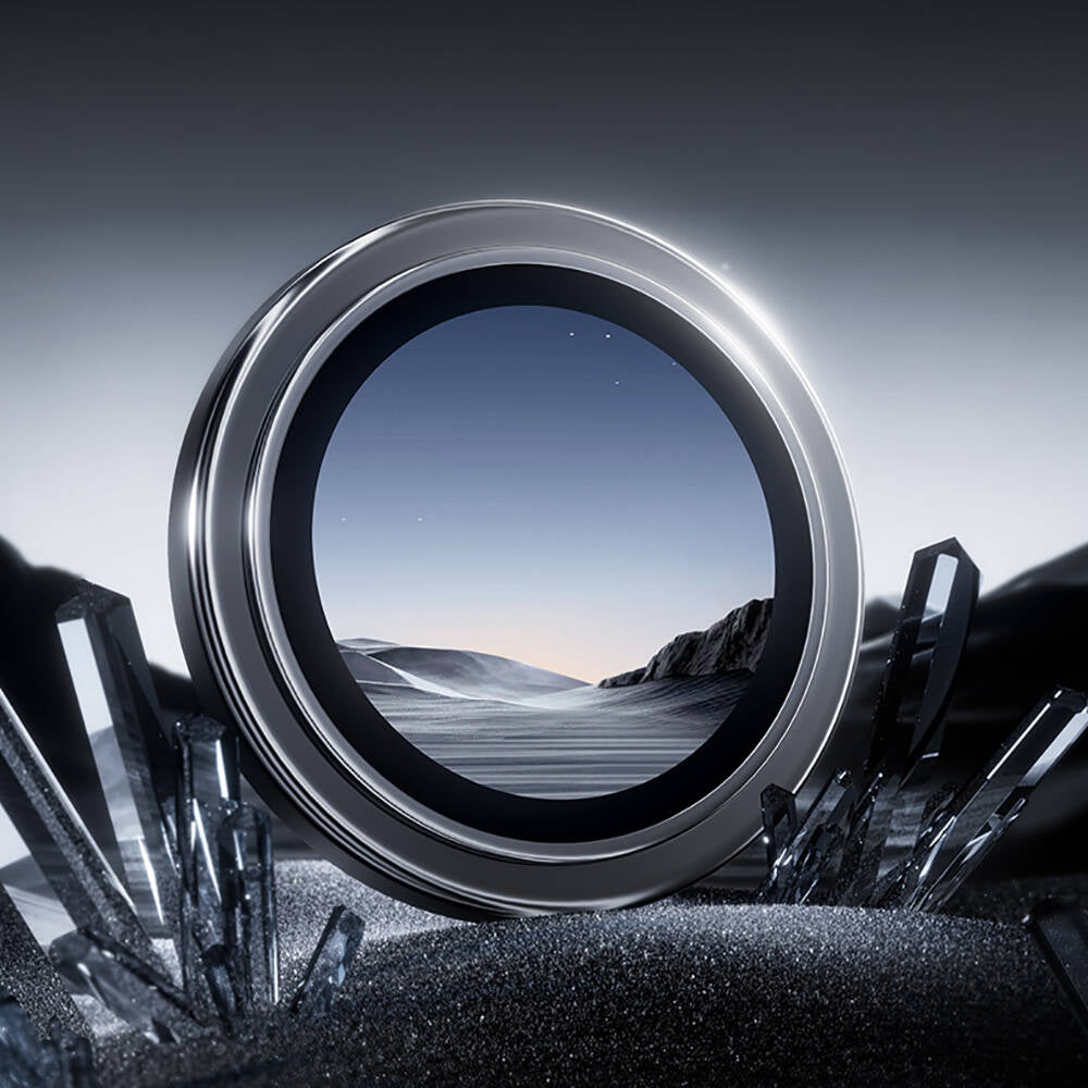 iPhone 16 Pro Max / 16 Pro uyumlu Benks Parlama Önleyici Glass Warrior Metal Kamera Lens Koruyucu