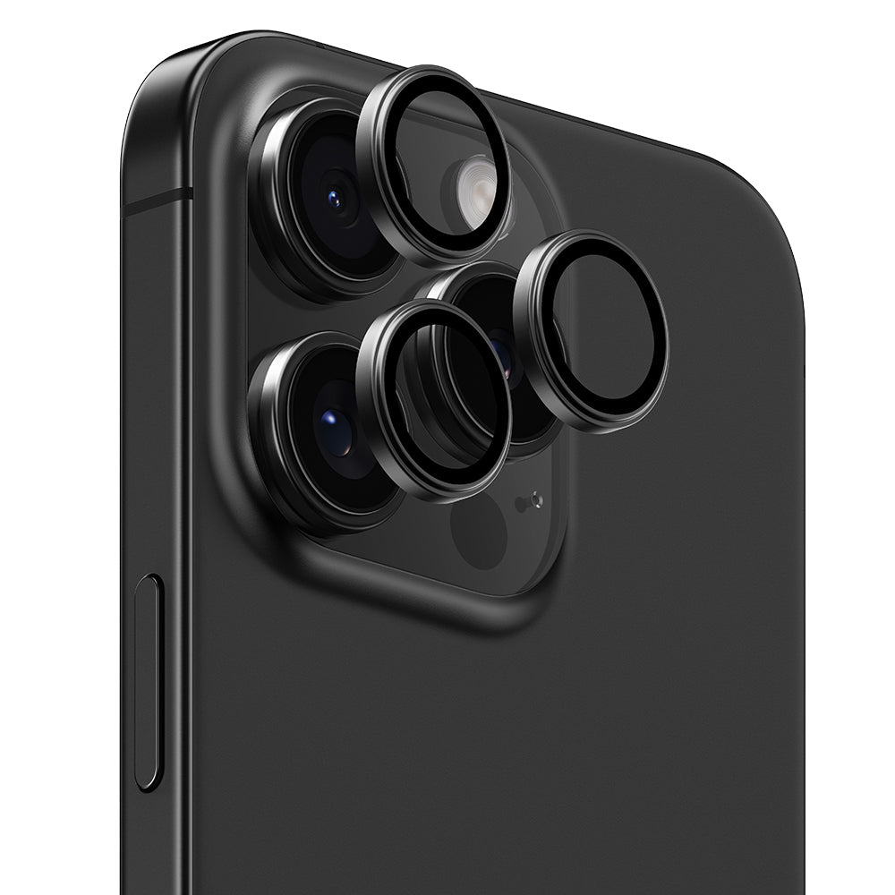 iPhone 16 Pro Max / 16 Pro uyumlu Benks Parlama Önleyici Glass Warrior Metal Kamera Lens Koruyucu
