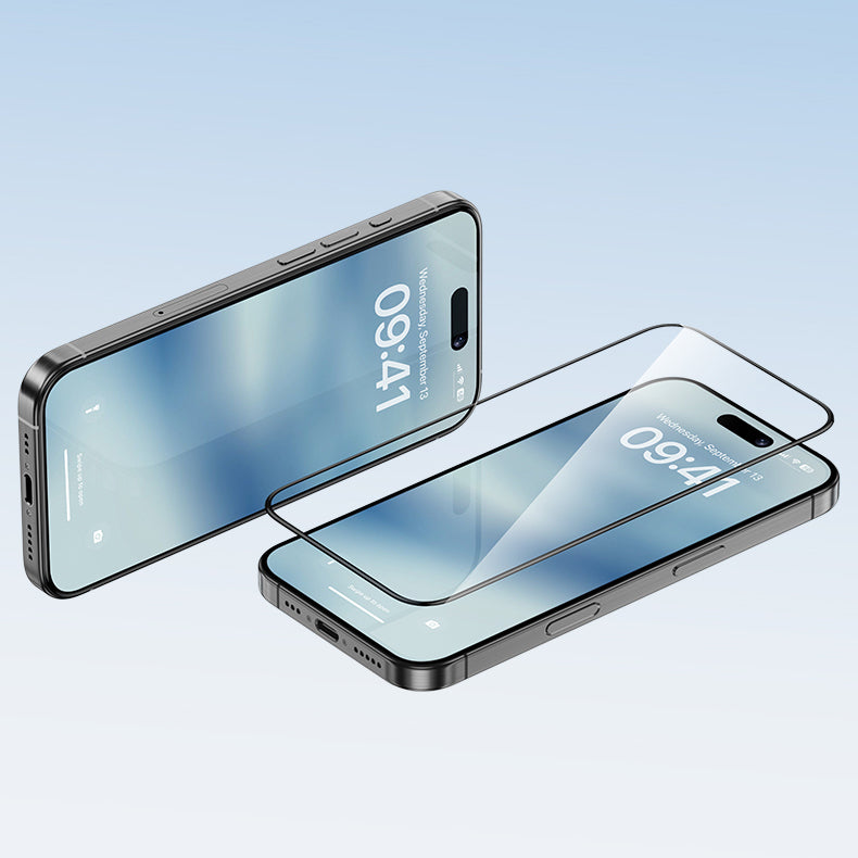 iPhone 16 Pro Max Benks Ultra Shield 0.9mm Çerçeveli 0.3mm Ekran Koruyucu + Kolay Uygulama Aparatlı