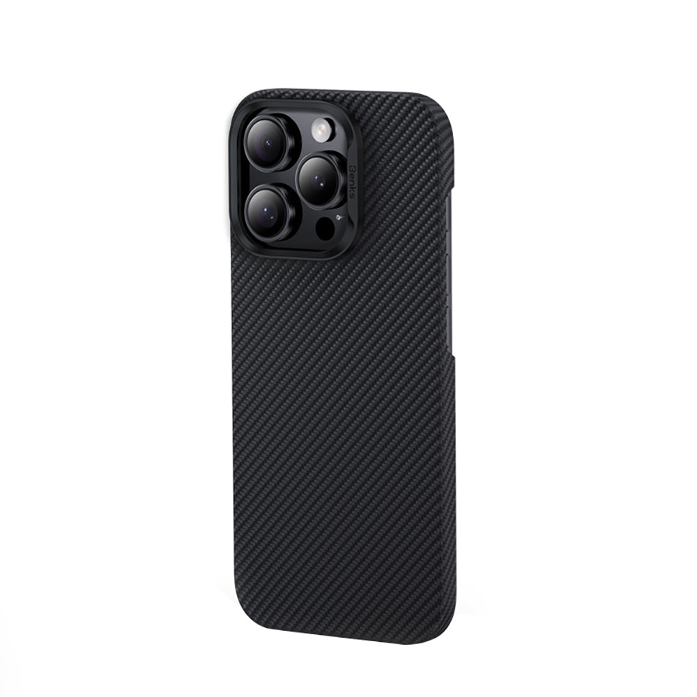 iPhone 16 Pro Max Kılıf Benks M-safe Şarj Özellikli Metal Kamera Çerçeveli Magnetik ArmorAir 600D Kevlar Fiber Kapak