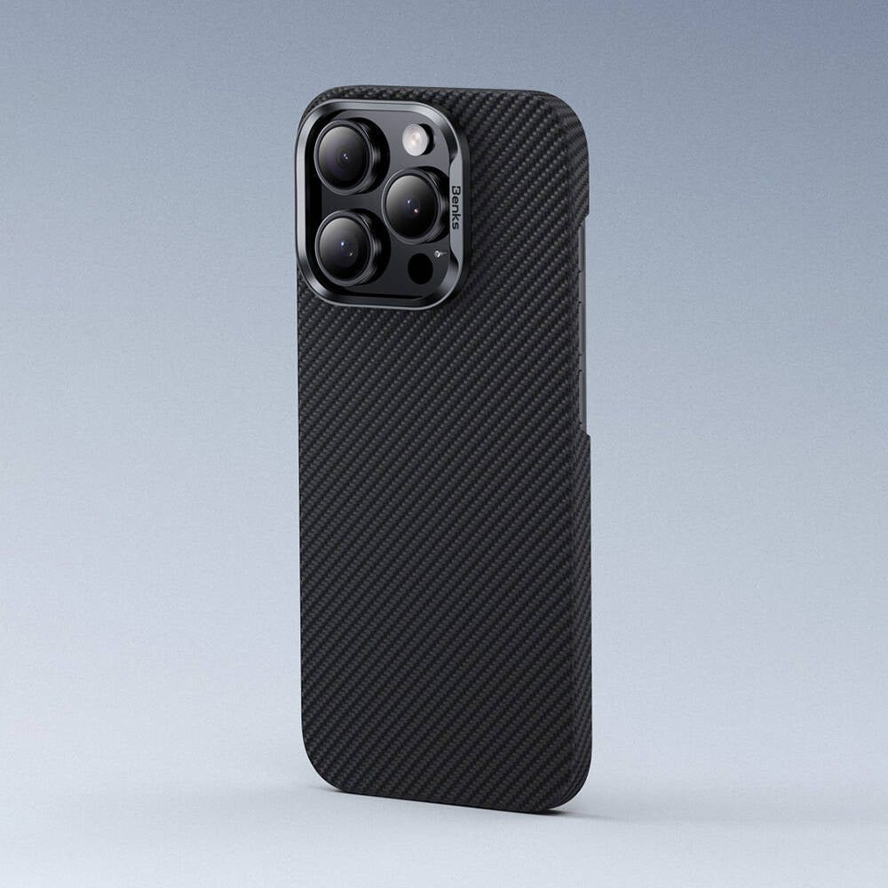 iPhone 16 Pro Max Kılıf Benks Magsafe Şarj Özellikli Magnetik Hybrid ArmorAir 600D Kevlar Fiber Kapak