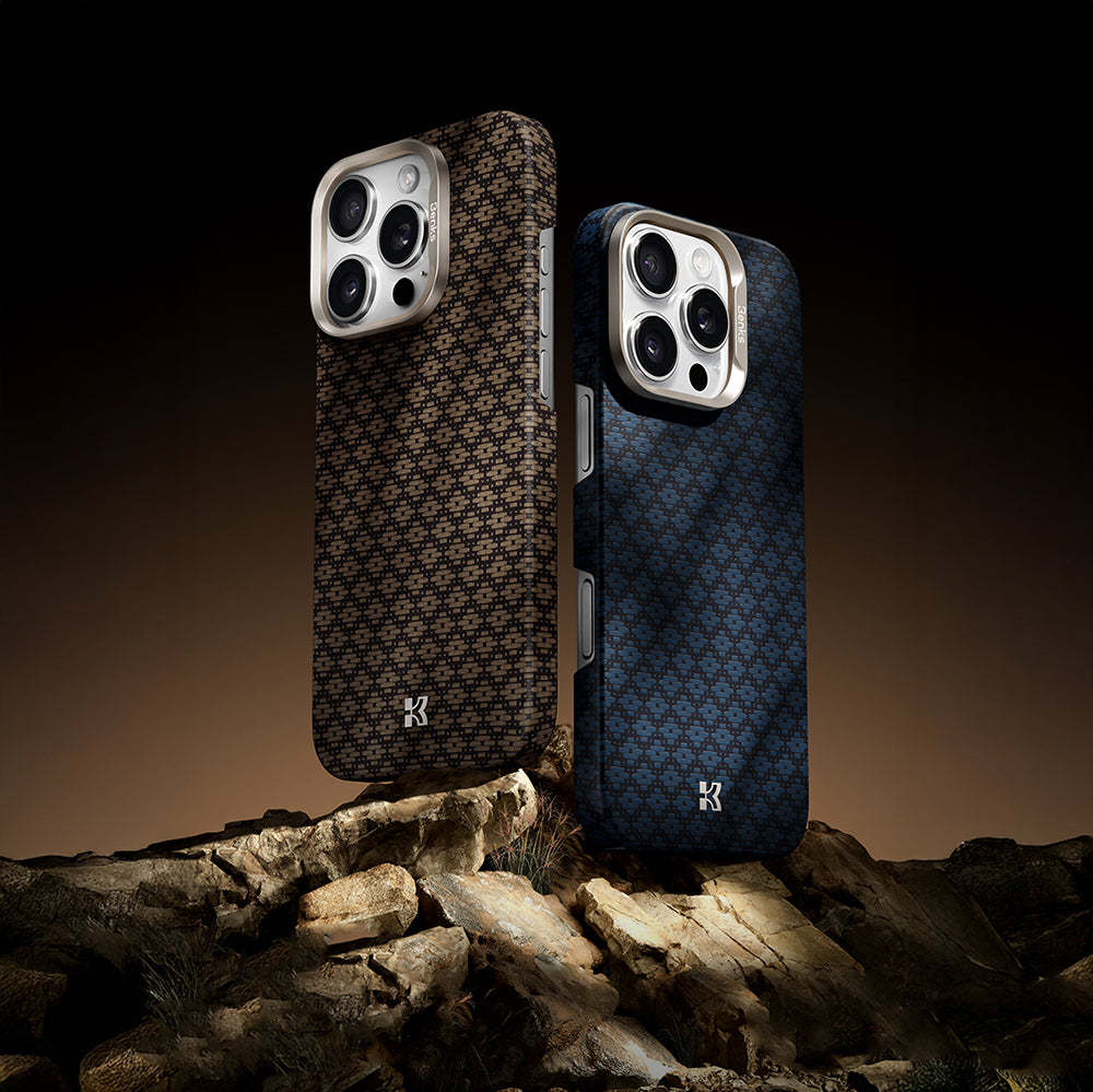 iPhone 16 Pro Max Kılıf M-Safe Şarj Özellikli Benks ArmorAir ArmorGrid Serisi Kevlar Kapak
