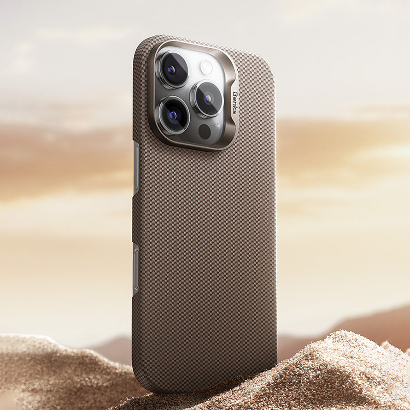 iPhone 16 Pro Max Kılıf M-safe Şarj Özellikli Benks Ultra Lightweight ArmorTint ArmorAir Kevlar Kapak