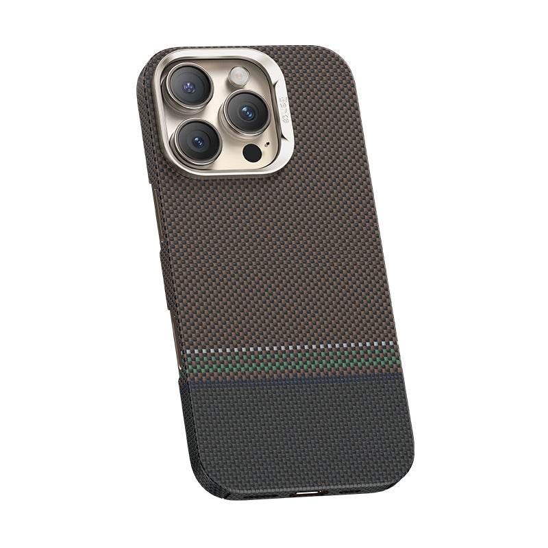 iPhone 16 Pro Max Kılıf Magsafe Şarj Özellikli Karbon Fiber Tasarımlı Benks Prestige ArmorAir Kevlar Kapak