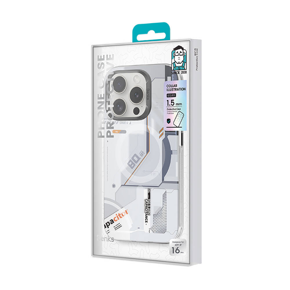 iPhone 16 Pro Max Kılıf MagSafe Şarj Özellikli Mekanik Tasarımlı Benks Perspective Serisi Kapak