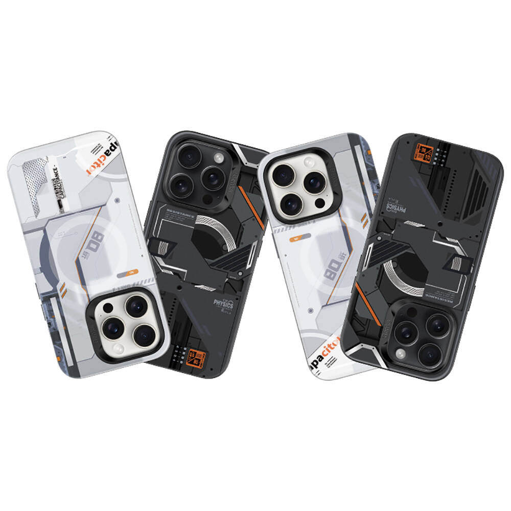 iPhone 16 Pro Max Kılıf MagSafe Şarj Özellikli Mekanik Tasarımlı Benks Perspective Serisi Kapak