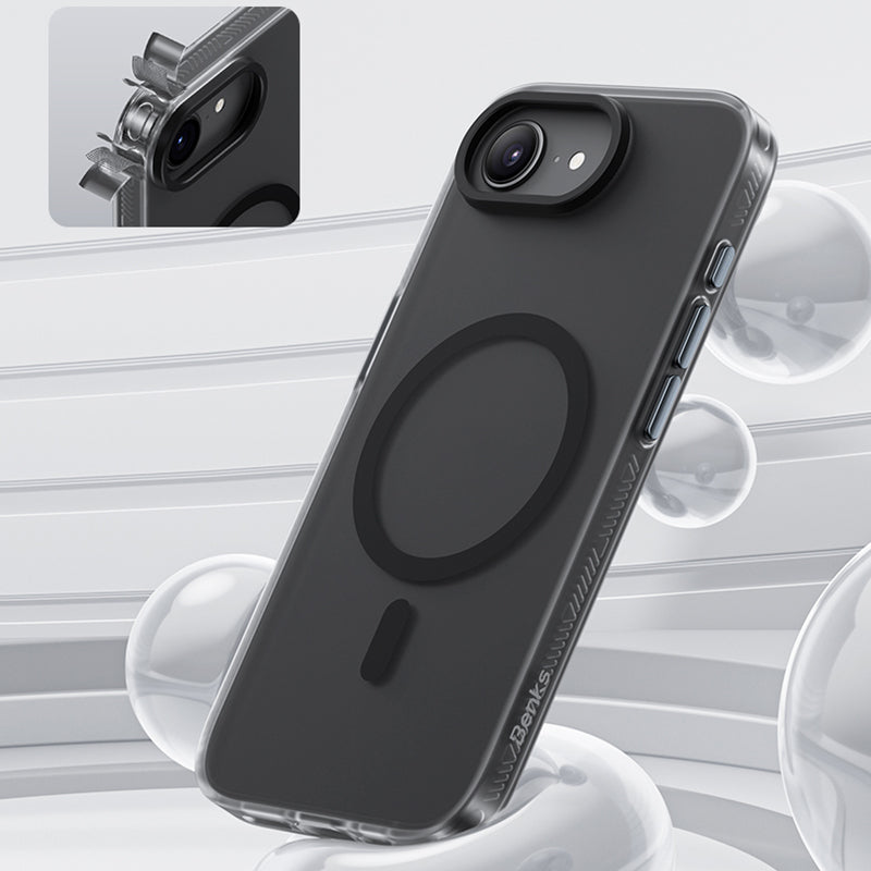 iPhone 16E Kılıf M-safe Şarj Özellikli Benks Lucid Armor Kapak