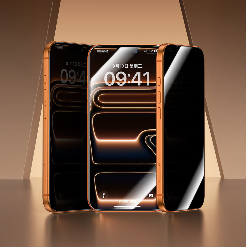 iPhone 17 Air Benks Glass Warrior 2.0 EZFita Privacy Hayalet Cam Ekran Koruyucu + Kolay Uygulama Aparatı