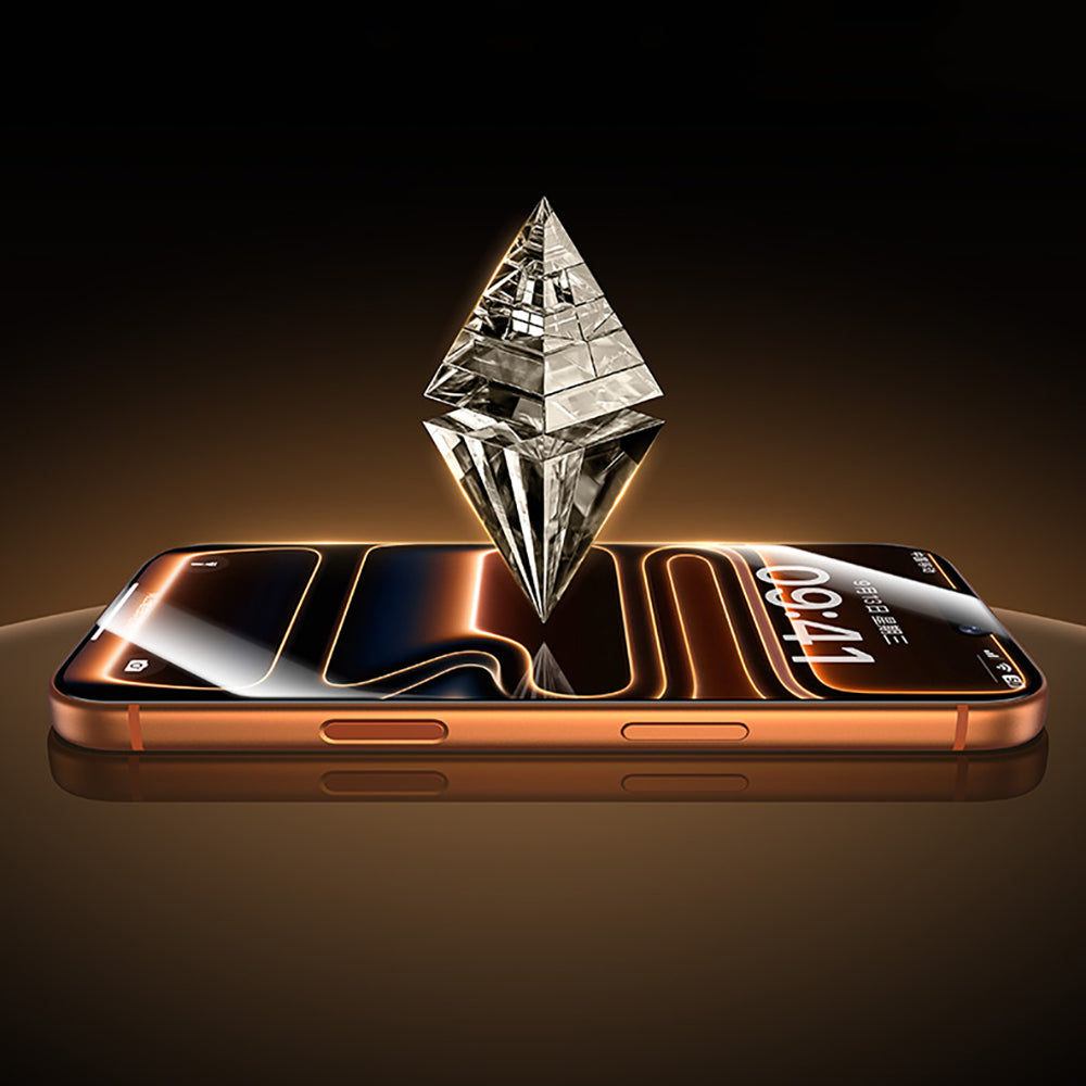 iPhone 16 Pro / 17 uyumlu Benks Glass Warrior 2.0 AR-EZFita Cam Ekran Koruyucu + Kolay Uygulama Aparatı