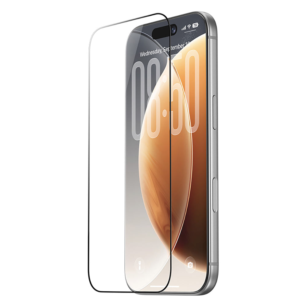 iPhone 16 Pro / 17 uyumlu Benks OmniWarrior Anti-Drop Eye-Friendly Cam Ekran Koruyucu + Kolay Uygulama Aparatlı