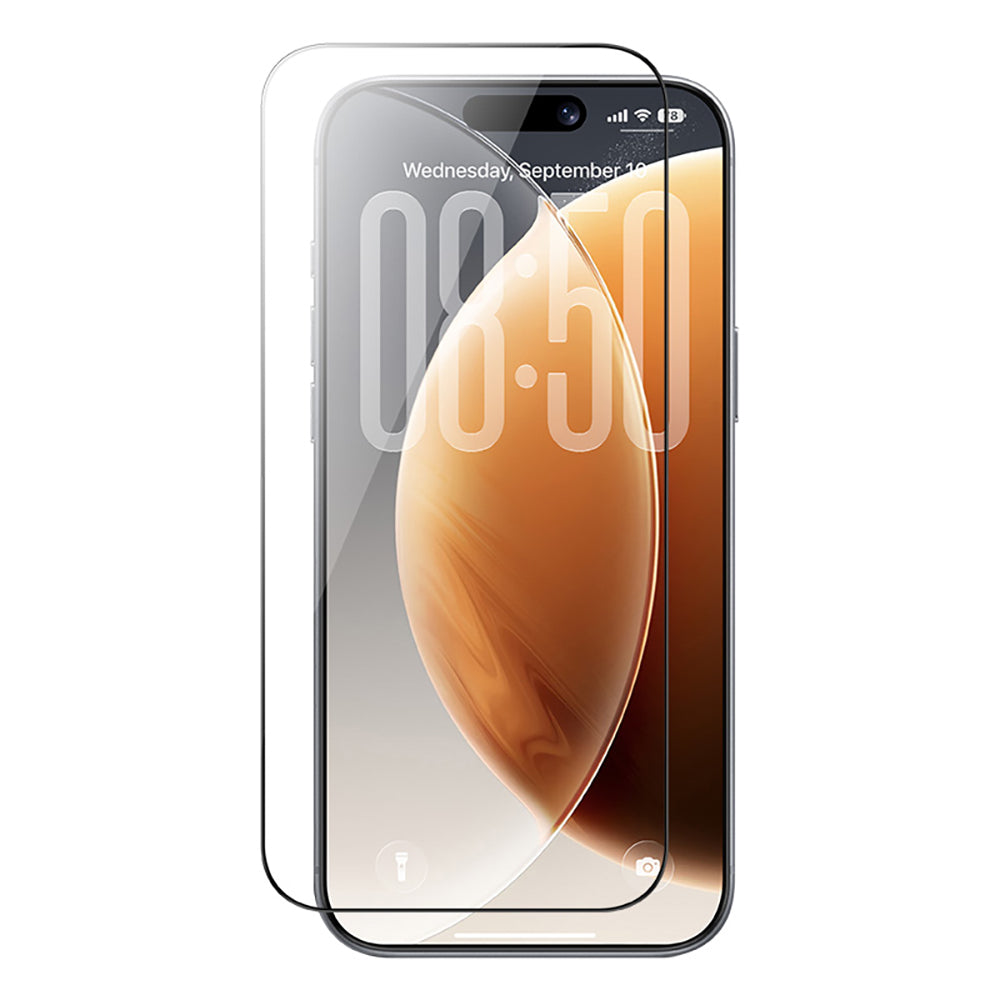 iPhone 16 Pro / 17 uyumlu Benks OmniWarrior Anti-Drop Eye-Friendly Cam Ekran Koruyucu + Kolay Uygulama Aparatlı