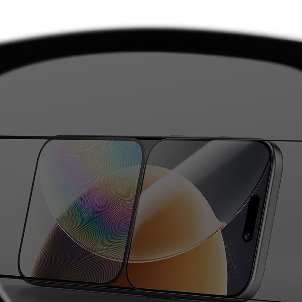 iPhone 16 Pro / 17 uyumlu Benks OmniWarrior Anti-Drop Eye-Friendly Cam Ekran Koruyucu + Kolay Uygulama Aparatlı
