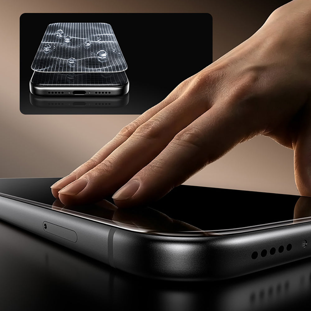 iPhone 16 Pro / 17 uyumlu Benks OmniWarrior Anti-Drop Privacy Cam Ekran Koruyucu + Kolay Uygulama Aparatlı