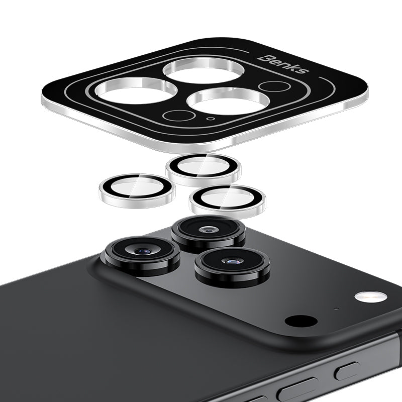 iPhone 17 Pro Max / 17 Pro Benks AR Glass Warrior Premium Cam Kamera Lens Koruyucu