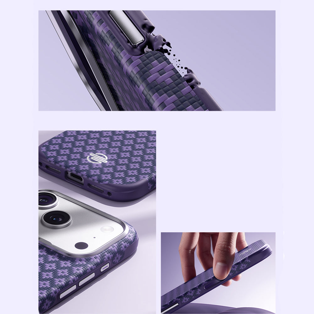 iPhone 17 Pro Kılıf M-Safe Şarj Özellikli Benks ArmorPro ArmorEdge X9 Serisi Kevlar Kapak