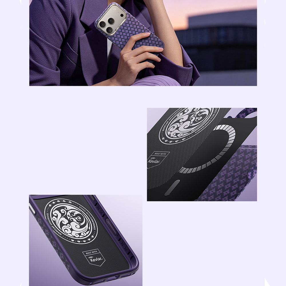 iPhone 17 Pro Kılıf M-Safe Şarj Özellikli Benks ArmorPro ArmorEdge X9 Serisi Kevlar Kapak