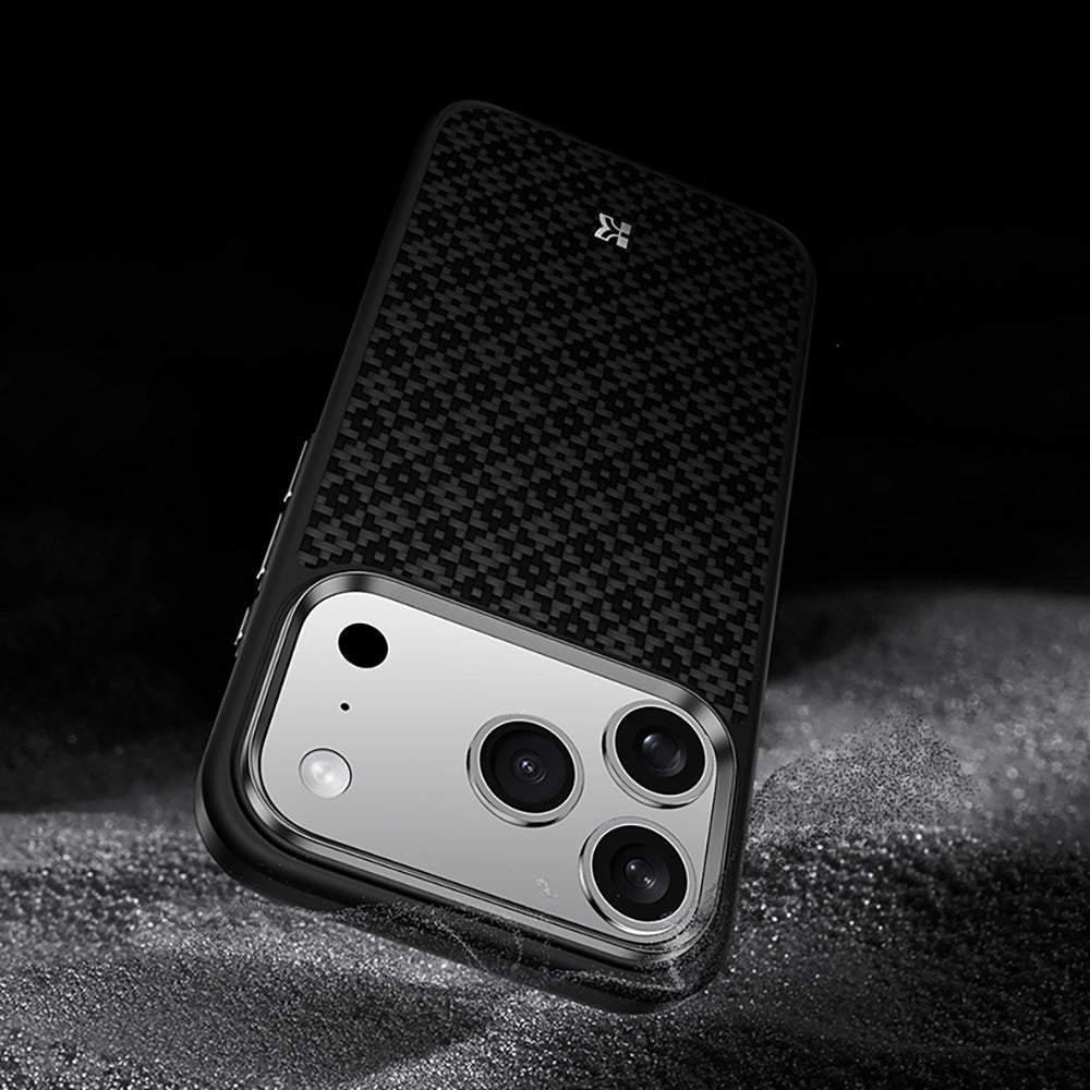 iPhone 17 Pro Kılıf M-Safe Şarj Özellikli Benks ArmorPro ArmorGrid Serisi Kevlar Kapak