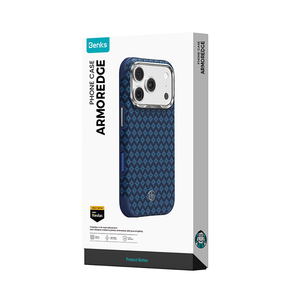 iPhone 18 Pro / 17 Pro uyumlu Kılıf MagSafe Şarj Özellikli Benks ArmorPro ArmorEdge X9 Serisi Kevlar Kapak