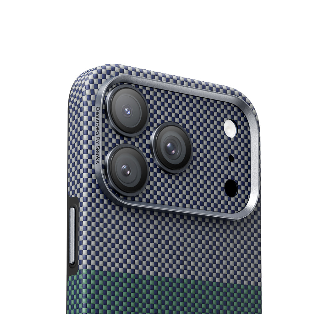 iPhone 17 Pro Max Benks ArmorWarrior Aurora Serisi Aramid Fiber Kamera Lens Koruyucu