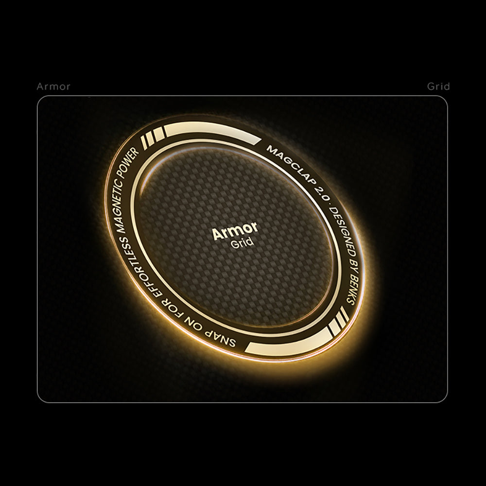 iPhone 17 Pro Max Kılıf M-Safe Şarj Özellikli Benks ArmorAir ArmorGrid Serisi Kevlar Kapak